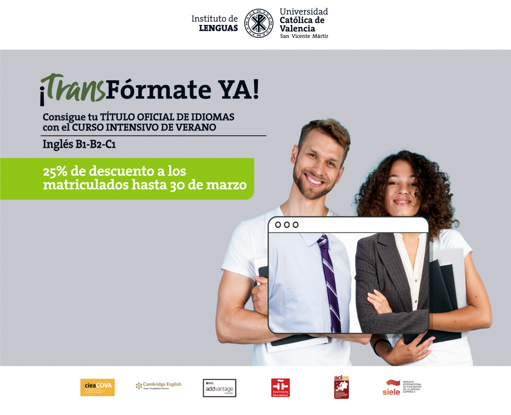 Anuncio IDL para curso de inglés